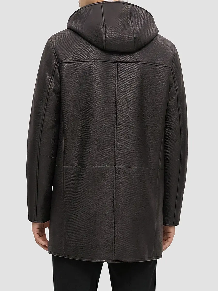 Gorski Men's Embossed Select Shearling Lamb Stroller Coat | Thumbnail 5 Gorski Men's Embossed Select Shearling Lamb Stroller Coat | Thumbnail 5