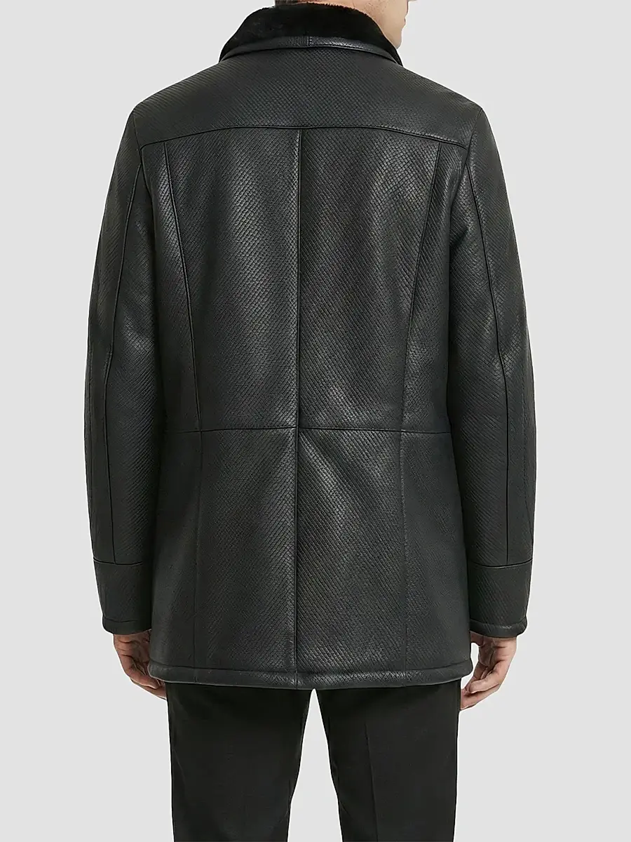 Gorski Men's Embossed Merino Shearling Lamb Stroller Coat | Thumbnail 5 Gorski Men's Embossed Merino Shearling Lamb Stroller Coat | Thumbnail 5