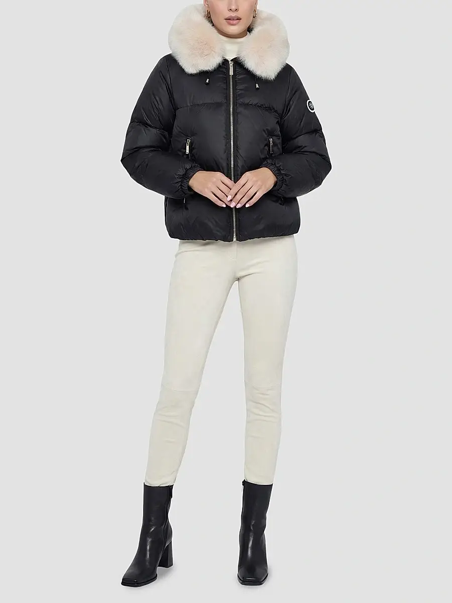 Gorski Women's Apres-Ski Parka with Detachable Merinillo Lamb Hood Trim | Thumbnail 2 Gorski Women's Apres-Ski Parka with Detachable Merinillo Lamb Hood Trim | Thumbnail 2