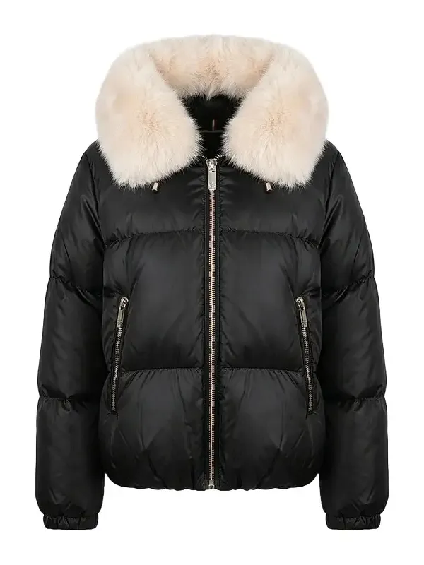 Gorski Women's Apres-Ski Parka with Detachable Merinillo Lamb Hood Trim
