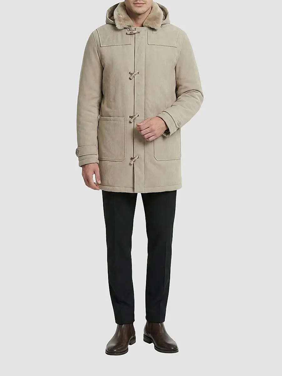 Gorski Men's Embossed Merino Shearling Lamb Jacket | Thumbnail 2 Gorski Men's Embossed Merino Shearling Lamb Jacket | Thumbnail 2