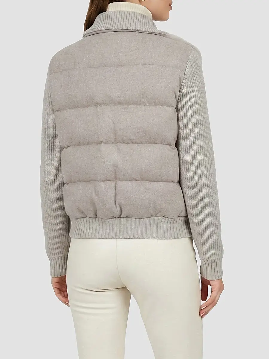 Gorski Women's Wool Blend Quilted Down Coat | Thumbnail 5
