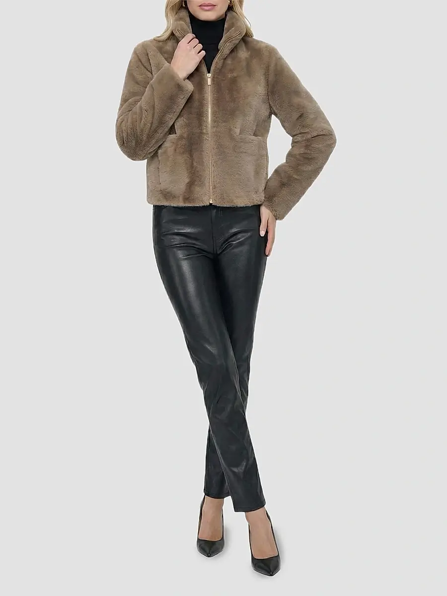 Gorski Women's Merino Shearling Lamb Coat | Thumbnail 2 Gorski Women's Merino Shearling Lamb Coat | Thumbnail 2