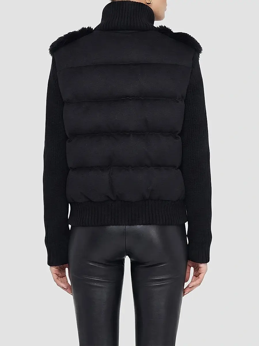 Gorski Women's Wool Blend Quilted Down Coat | Thumbnail 5