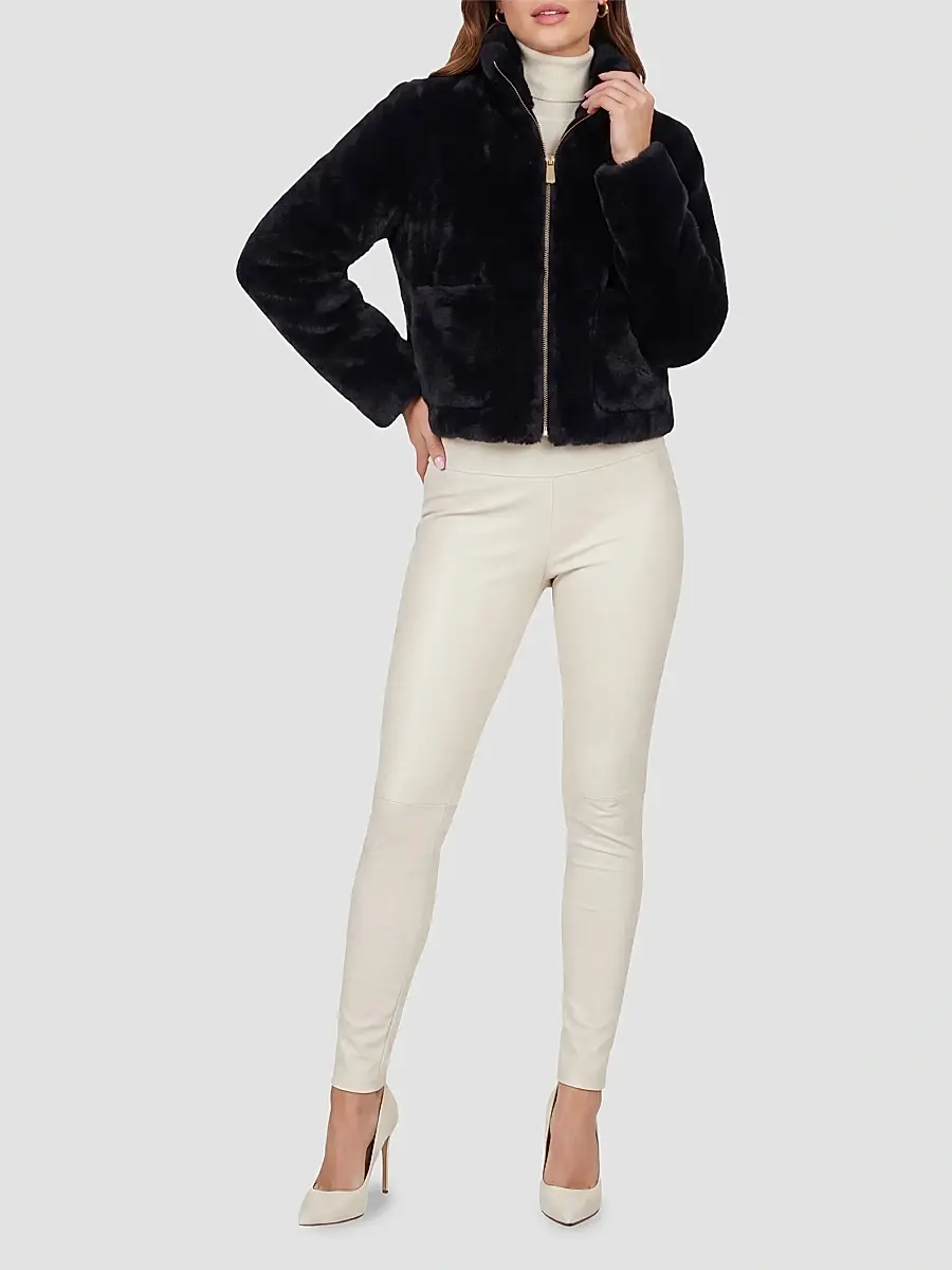 Gorski Women's Merino Shearling Lamb Coat | Thumbnail 2 Gorski Women's Merino Shearling Lamb Coat | Thumbnail 2