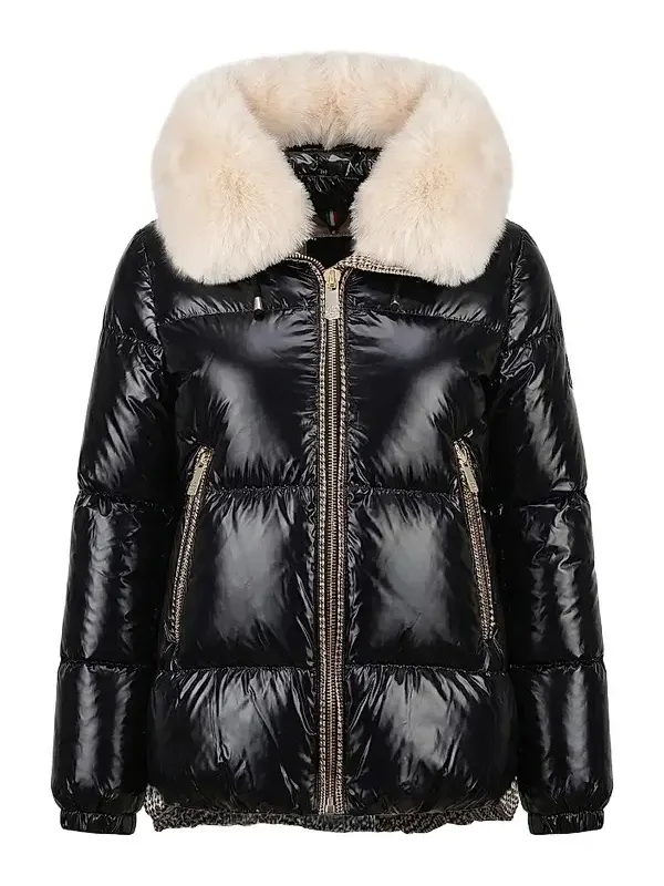 Gorski Women's Apres-Ski Parka with Detachable Merinillo Lamb Hood Trim