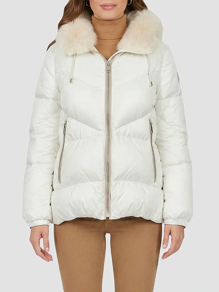 Gorski Women's Apres-Ski Parka with Detachable Merinillo Shearling Lamb Hood Trim | Thumbnail 3 Gorski Women's Apres-Ski Parka with Detachable Merinillo Shearling Lamb Hood Trim | Thumbnail 3