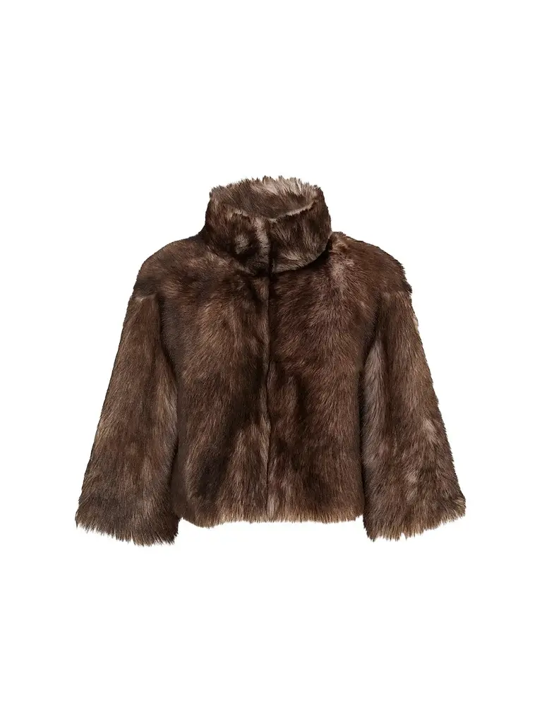 Gorski Women's Select Shearling Lamb Bolero Coat - Brown - Size XL | Image 1 Gorski Women's Select Shearling Lamb Bolero Coat - Brown - Size XL | Image 1