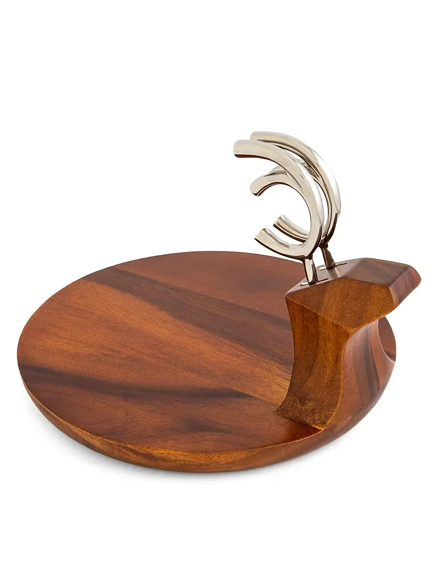Nambé Acacia Wood Reindeer Platter - Brown | Image 1 Nambé Acacia Wood Reindeer Platter - Brown | Image 1