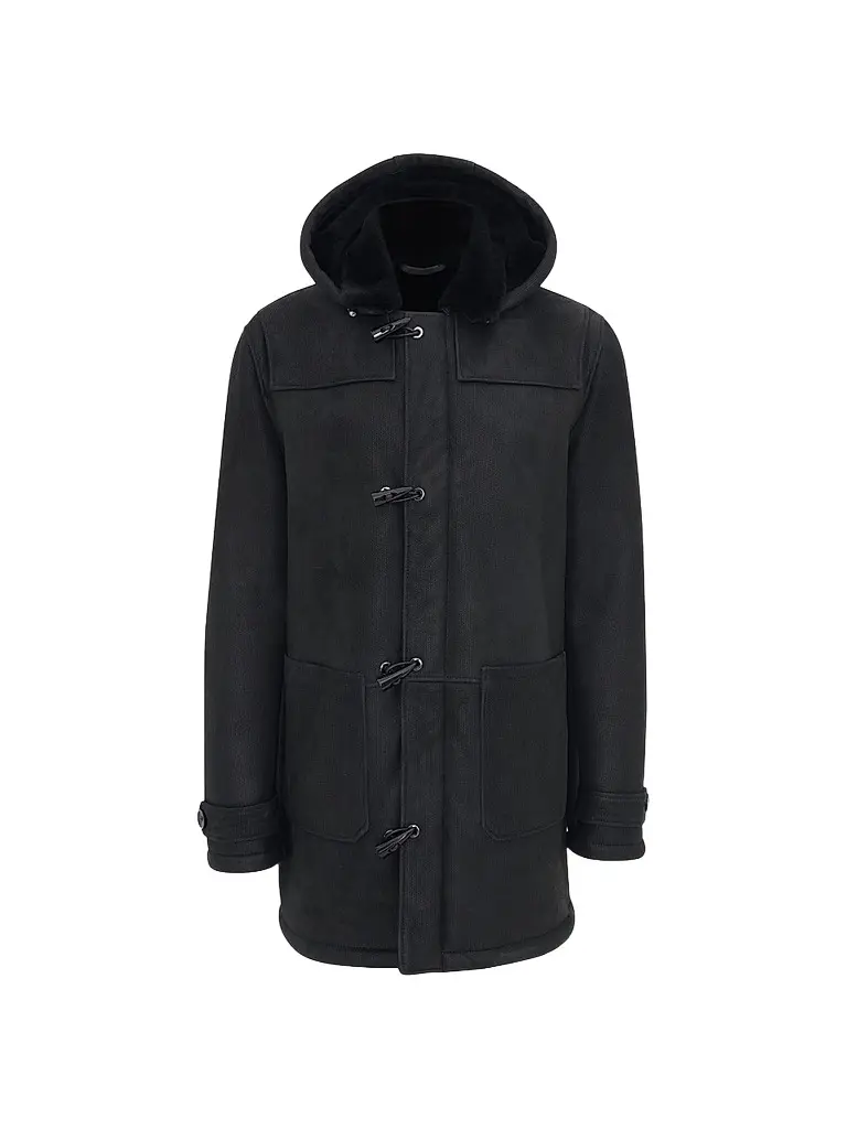 Gorski Men's Embossed Merino Shearling Lamb Jacket - Black | Image 1 Gorski Men's Embossed Merino Shearling Lamb Jacket - Black | Image 1
