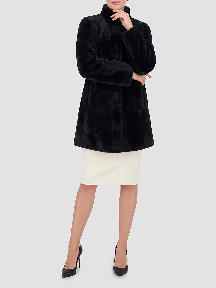 Gorski Women's Merino Lamb Stroller Coat | Thumbnail 2 Gorski Women's Merino Lamb Stroller Coat | Thumbnail 2