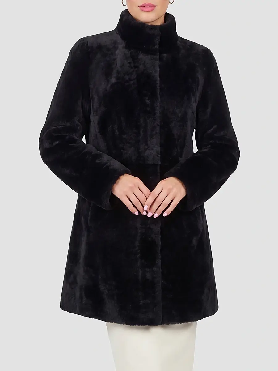 Gorski Women's Merino Lamb Stroller Coat | Thumbnail 3 Gorski Women's Merino Lamb Stroller Coat | Thumbnail 3