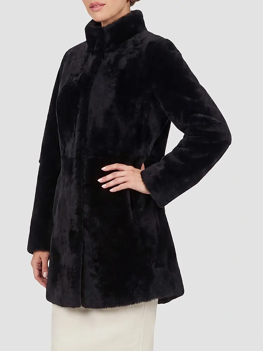 Gorski Women's Merino Lamb Stroller Coat | Thumbnail 4 Gorski Women's Merino Lamb Stroller Coat | Thumbnail 4