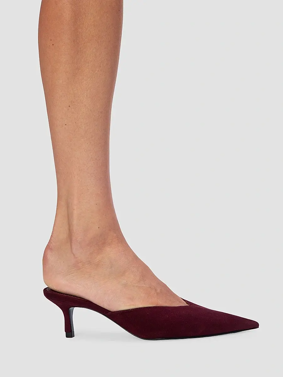 Black Suede Studio Women's Analisa 50MM Mules | Thumbnail 5 Black Suede Studio Women's Analisa 50MM Mules | Thumbnail 5