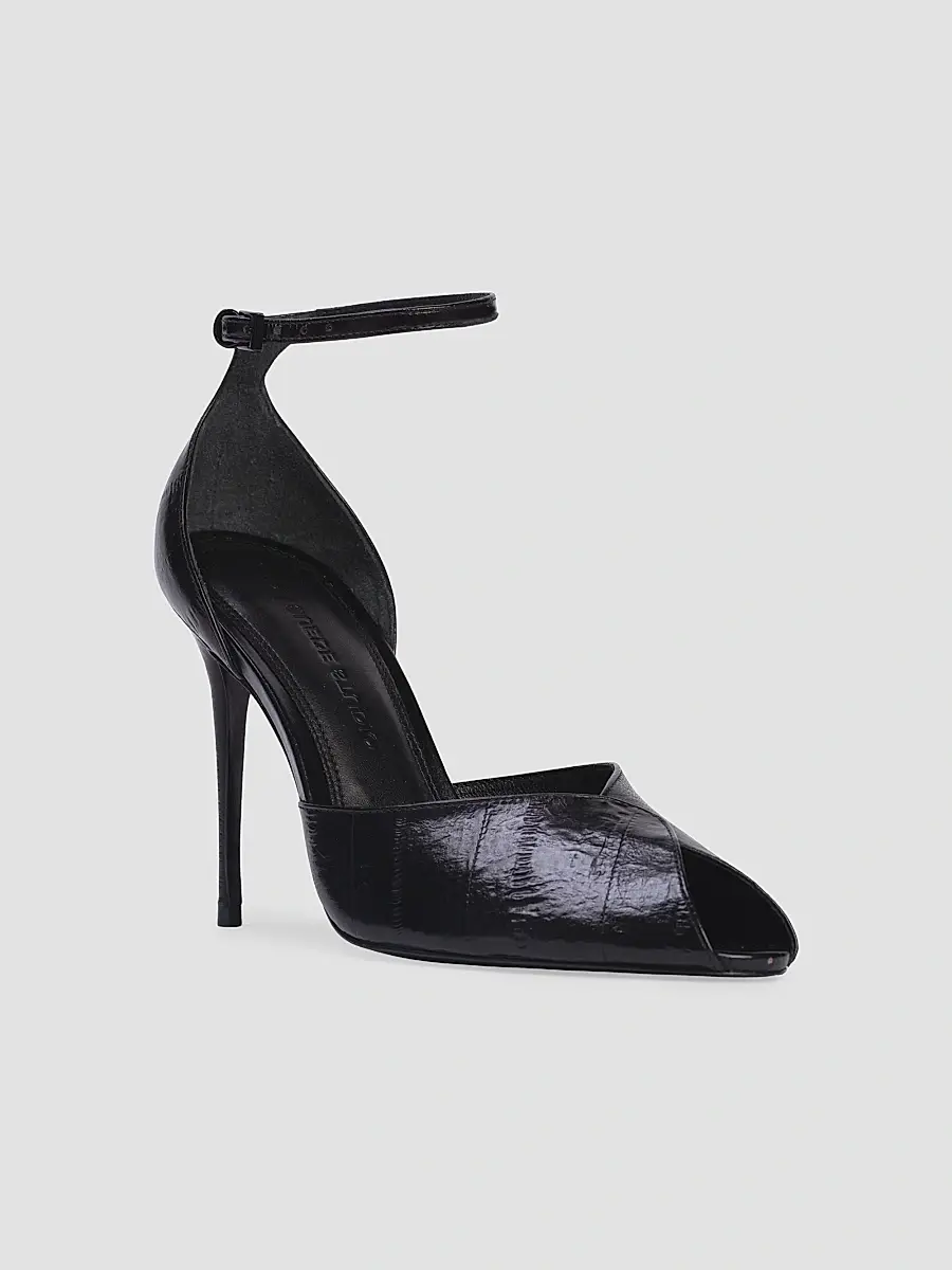 Black Suede Studio Women's Cala 100MM Sandals | Thumbnail 2 Black Suede Studio Women's Cala 100MM Sandals | Thumbnail 2