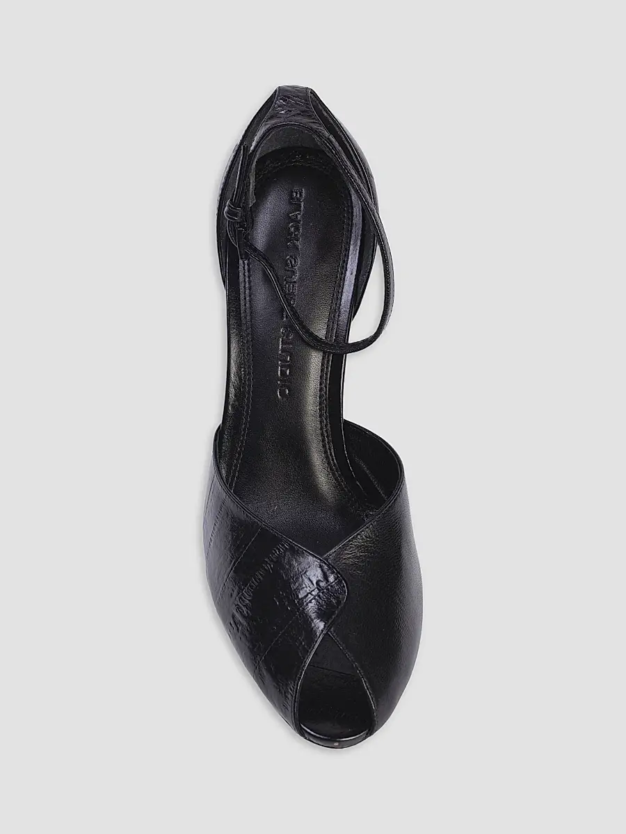 Black Suede Studio Women's Cala 100MM Sandals | Thumbnail 4 Black Suede Studio Women's Cala 100MM Sandals | Thumbnail 4