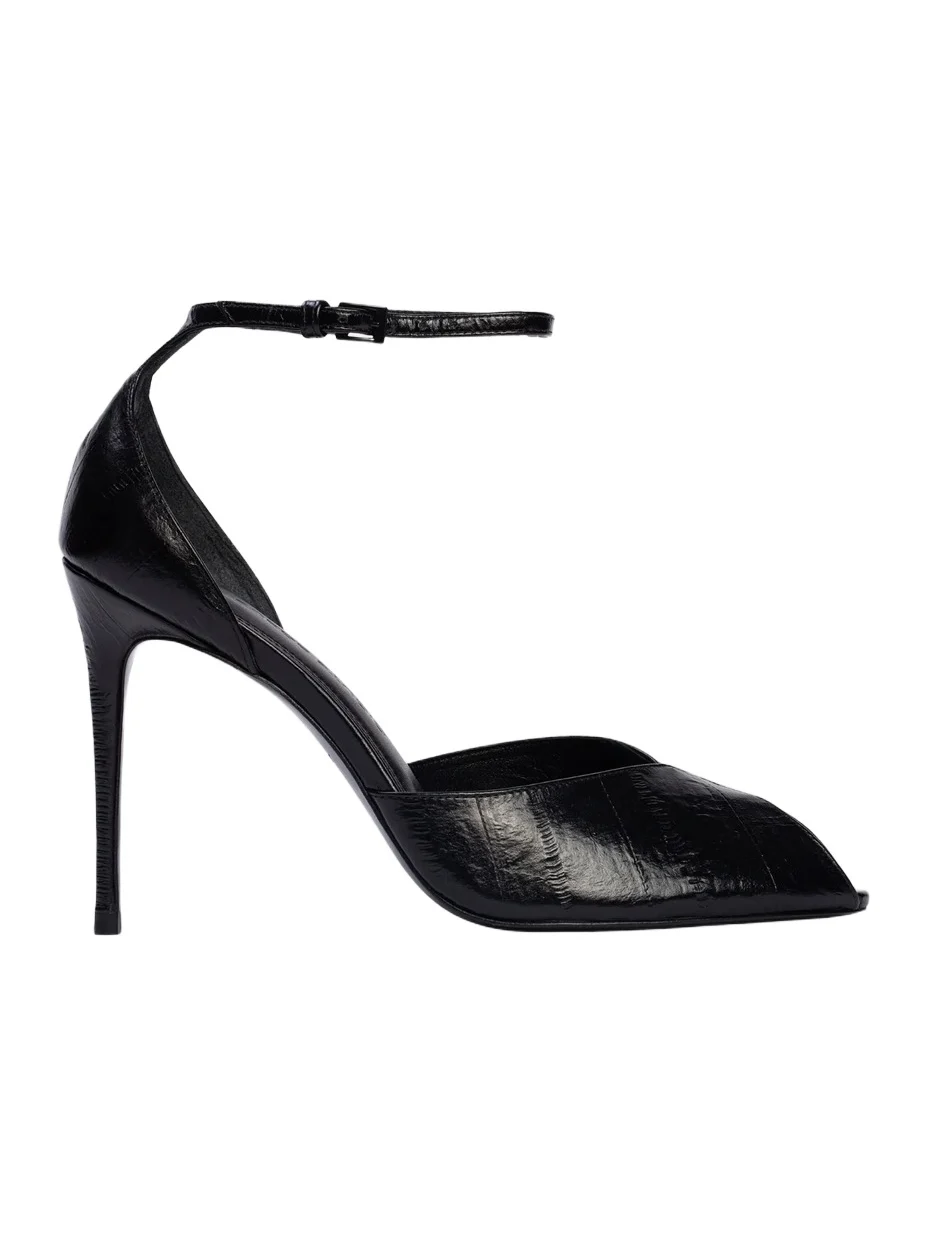 Black Suede Studio Women's Cala 100MM Sandals