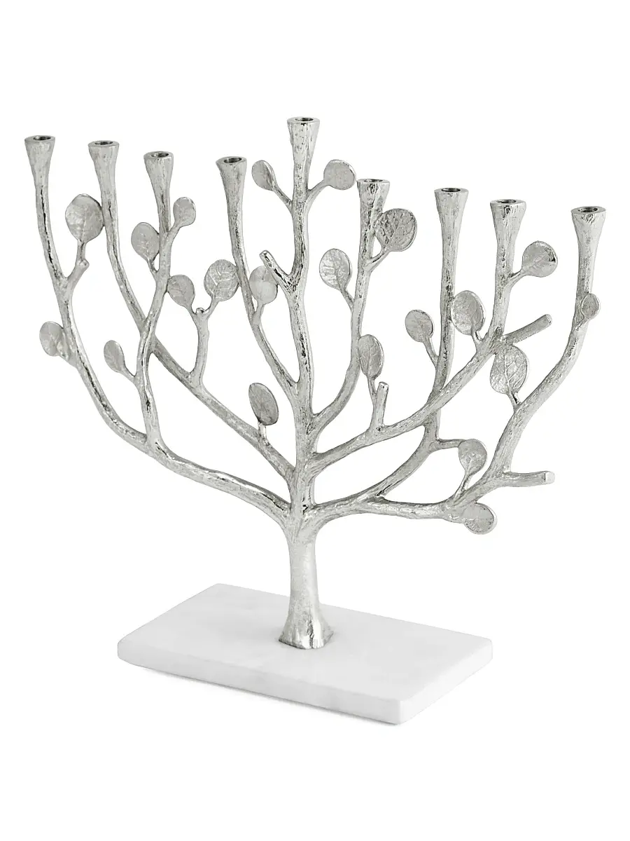 Michael Aram Botanical Leaf Menorah | Thumbnail 2 Michael Aram Botanical Leaf Menorah | Thumbnail 2