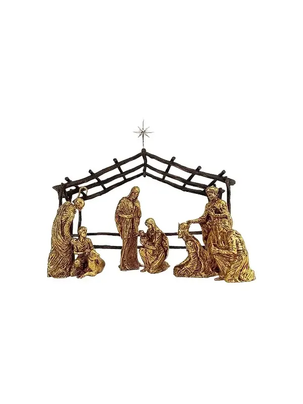 Michael Aram Goldtone Nativity Scene
