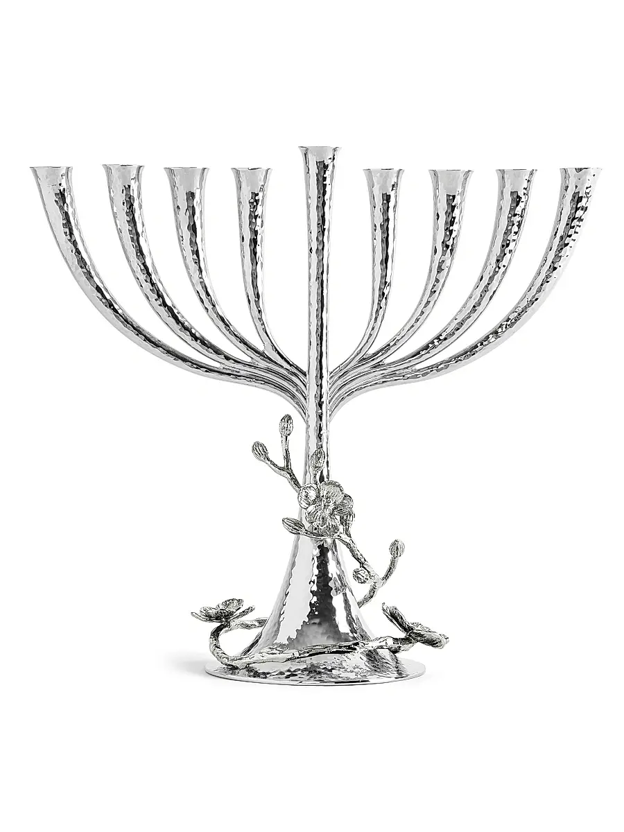 Michael Aram White Orchid Menorah | Image 1 Michael Aram White Orchid Menorah | Image 1