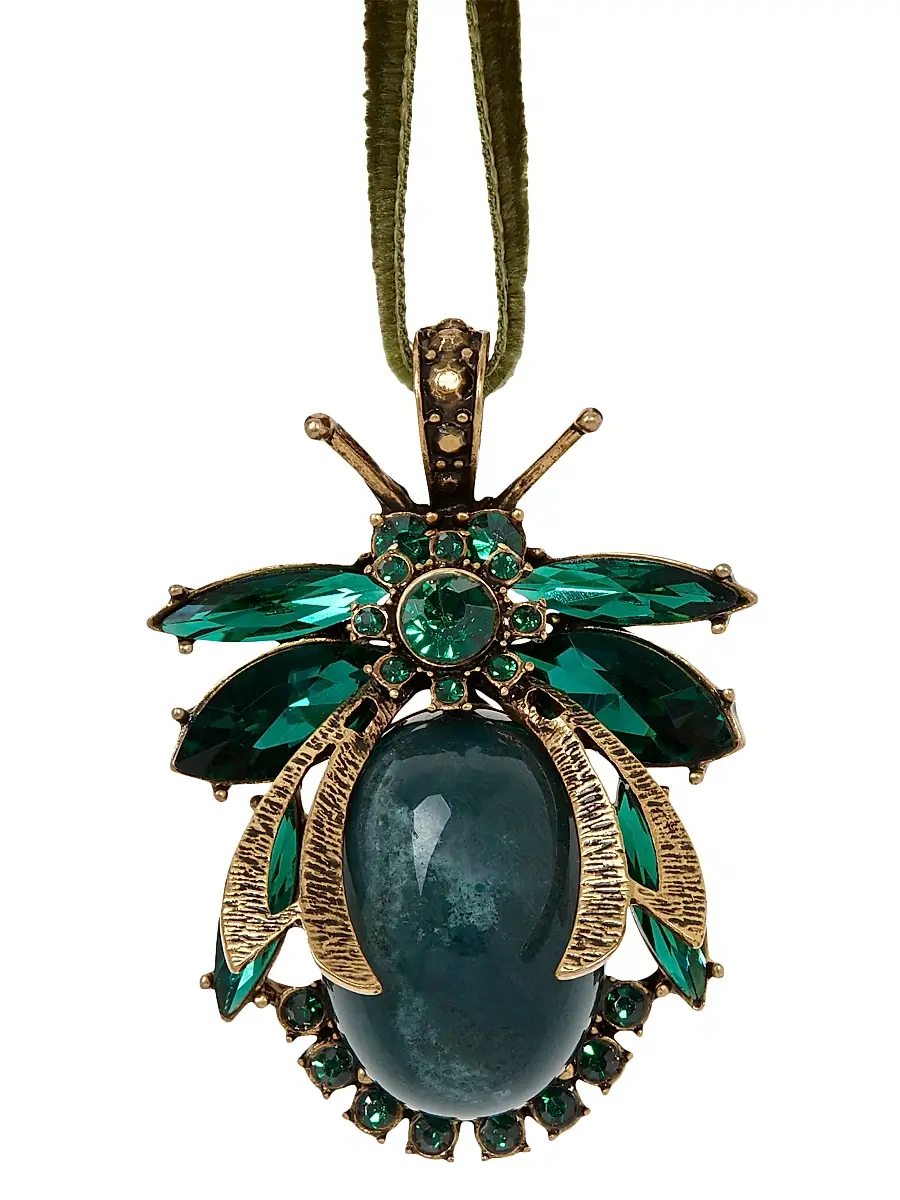 Joanna Buchanan Vintage Bug Emerald Ornament - Green | Image 1 Joanna Buchanan Vintage Bug Emerald Ornament - Green | Image 1