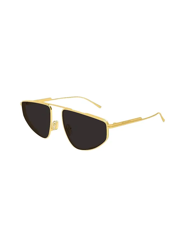 Bottega Veneta Women's Light Ribbon 59MM Geometric Sunglasses - Gold Black | Image 1 Bottega Veneta Women's Light Ribbon 59MM Geometric Sunglasses - Gold Black | Image 1