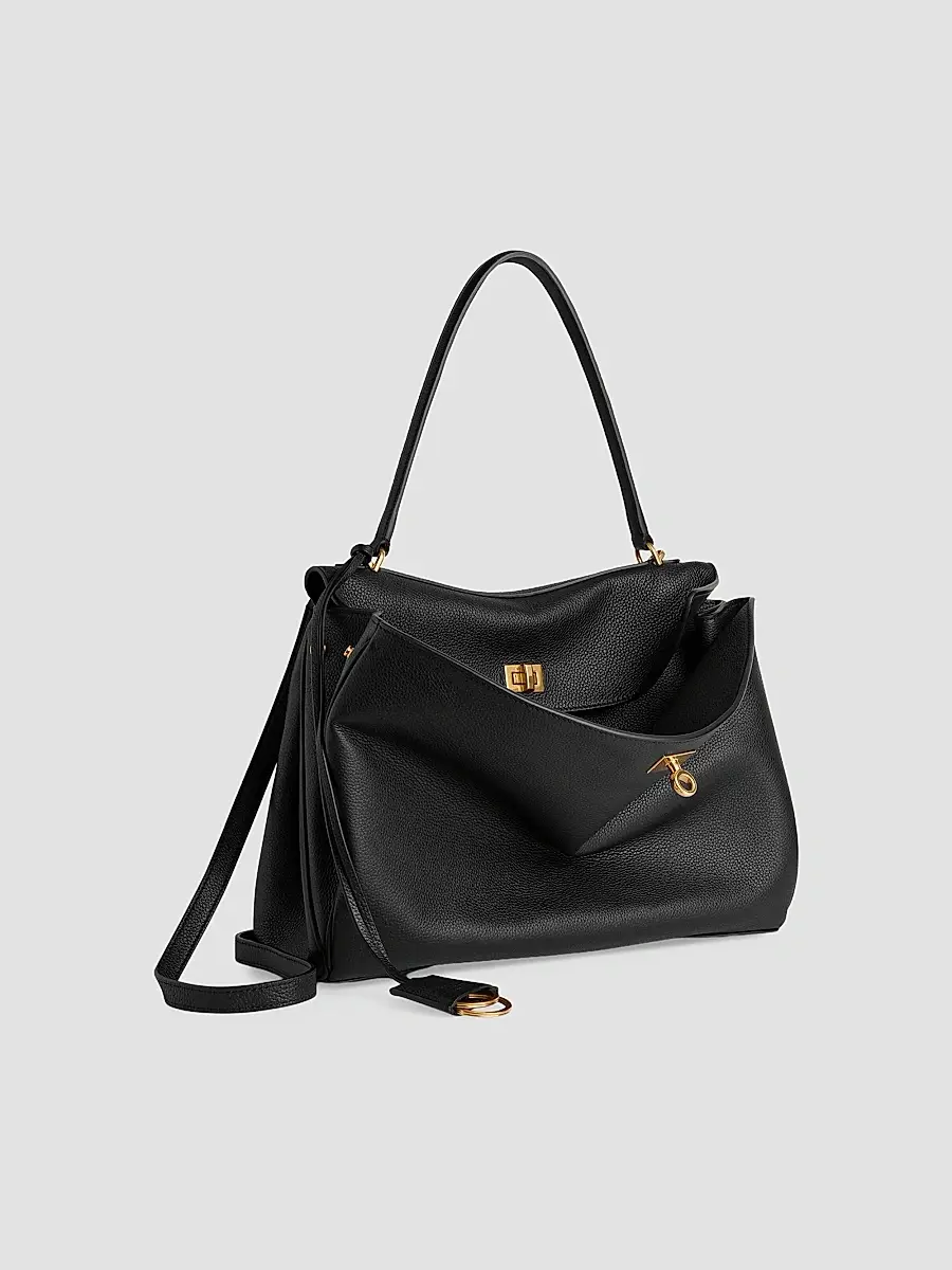 Balenciaga Women's Rodeo Medium Top Handle Bag Grained Calfskin | Thumbnail 2
