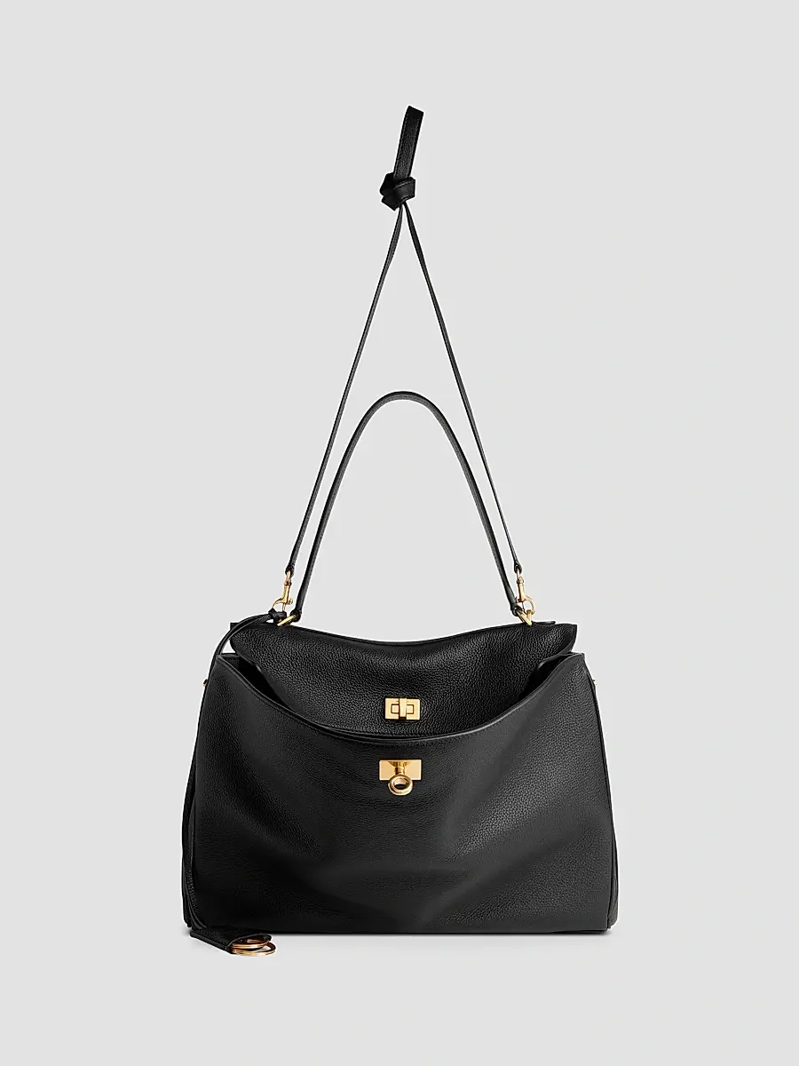 Balenciaga Women's Rodeo Medium Top Handle Bag Grained Calfskin | Thumbnail 5