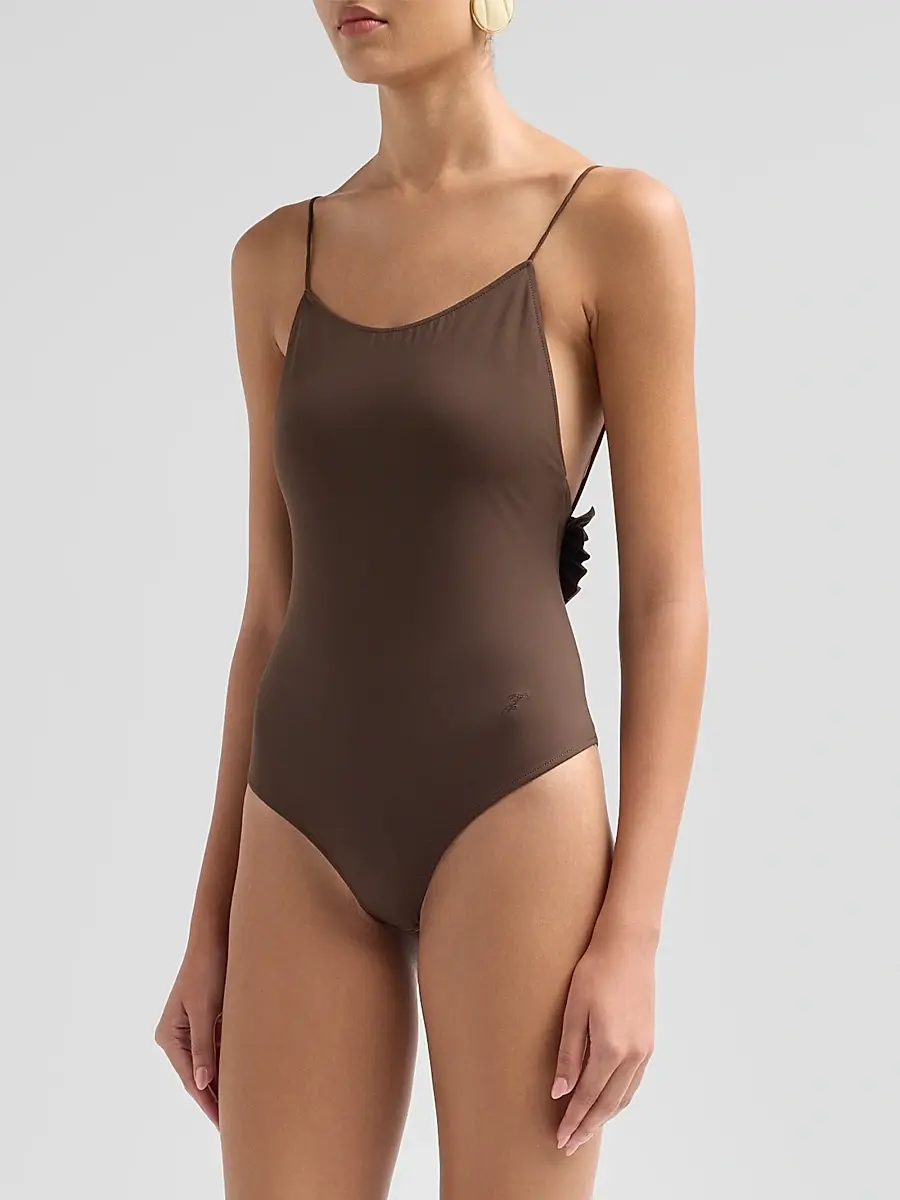 Jacquemus Women's Cabana Ruffle One-Piece Swimsuit | Thumbnail 4