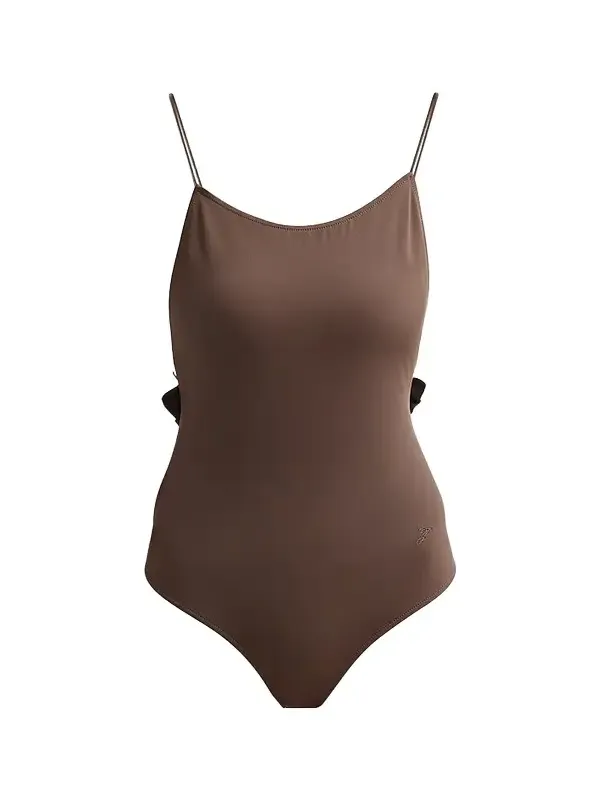 Jacquemus Women's Cabana Ruffle One-Piece Swimsuit