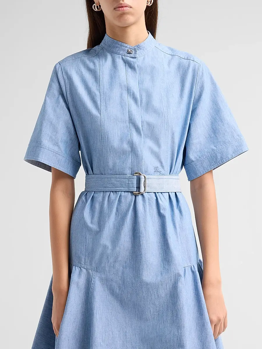 Burberry Women's Jean Denim Belted Dress | Thumbnail 5
