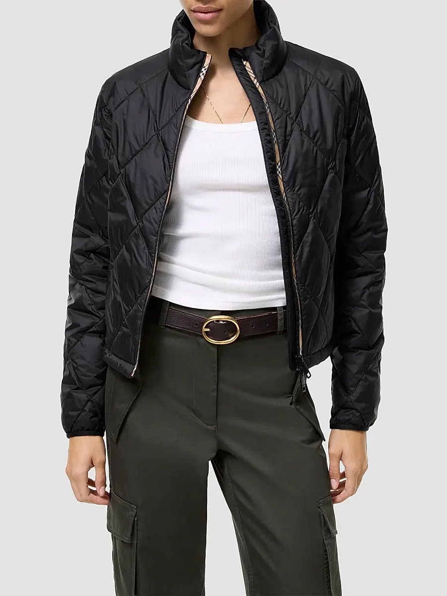 Burberry Women's Bramford Quilted Zip Jacket | Thumbnail 2