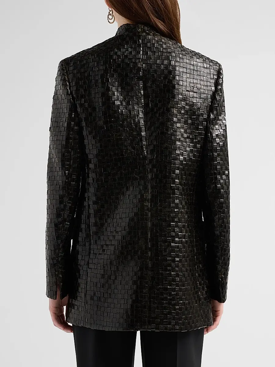 Akris Women's Kepler Metal Braid Blazer | Thumbnail 3