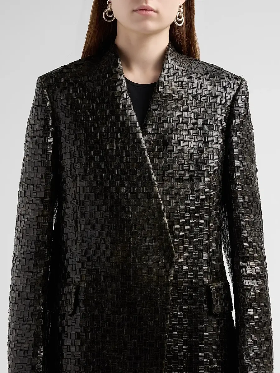 Akris Women's Kepler Metal Braid Blazer | Thumbnail 5