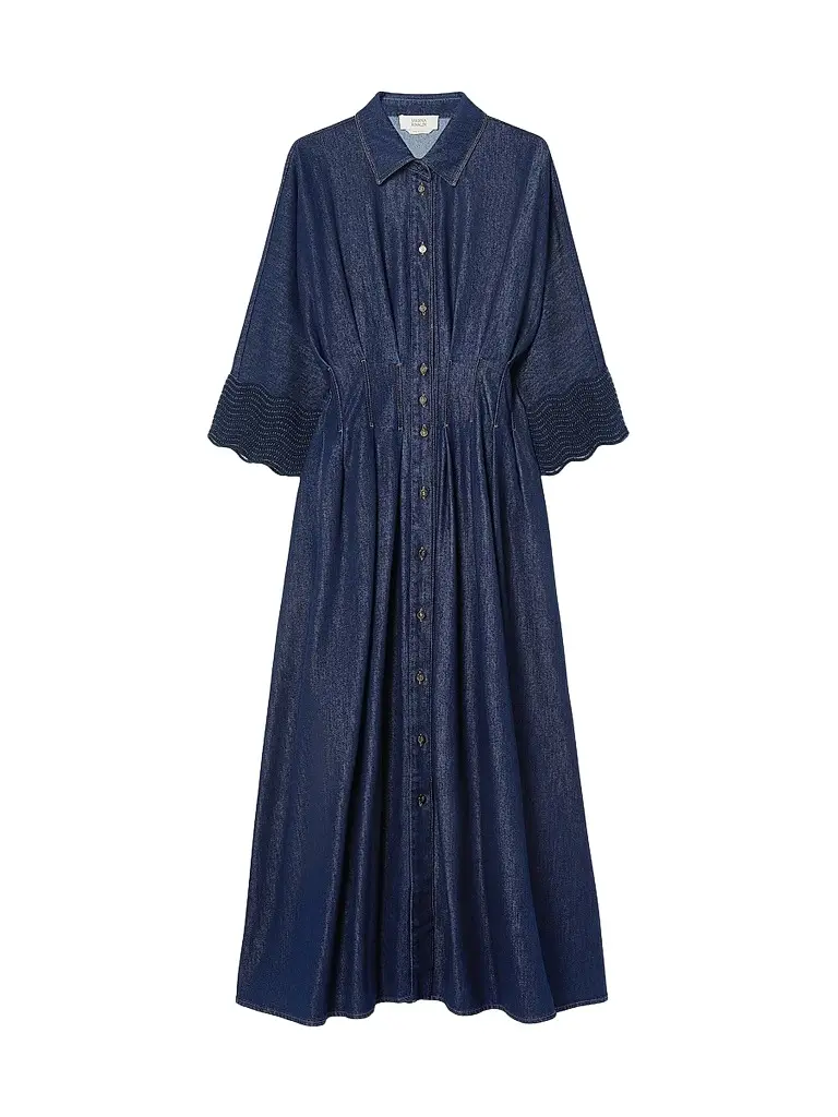 Marina Rinaldi Women's Denim Shirt Dress - Midnight Blue | Image 1 Marina Rinaldi Women's Denim Shirt Dress - Midnight Blue | Image 1