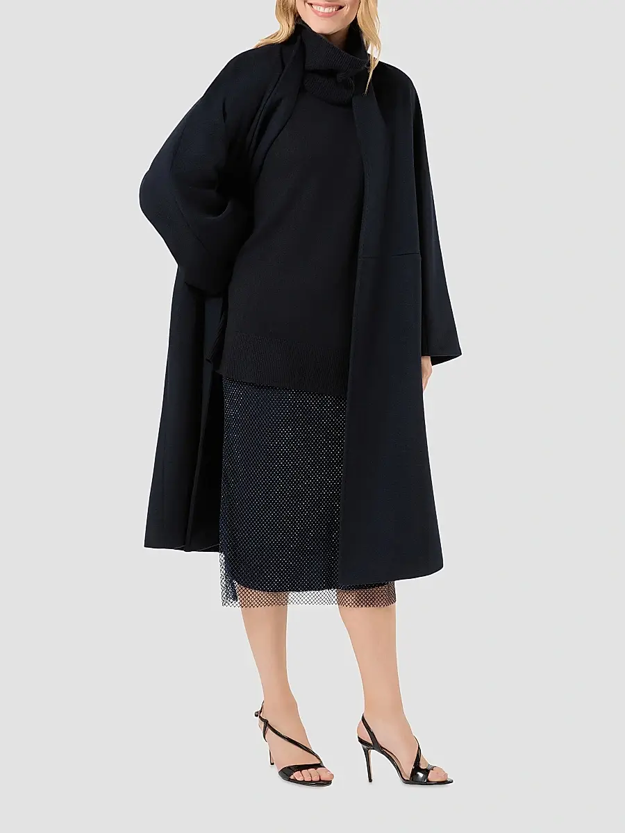 Marina Rinaldi Women's Rhinestone Adorned Mesh Jersey Skirt | Thumbnail 2 Marina Rinaldi Women's Rhinestone Adorned Mesh Jersey Skirt | Thumbnail 2