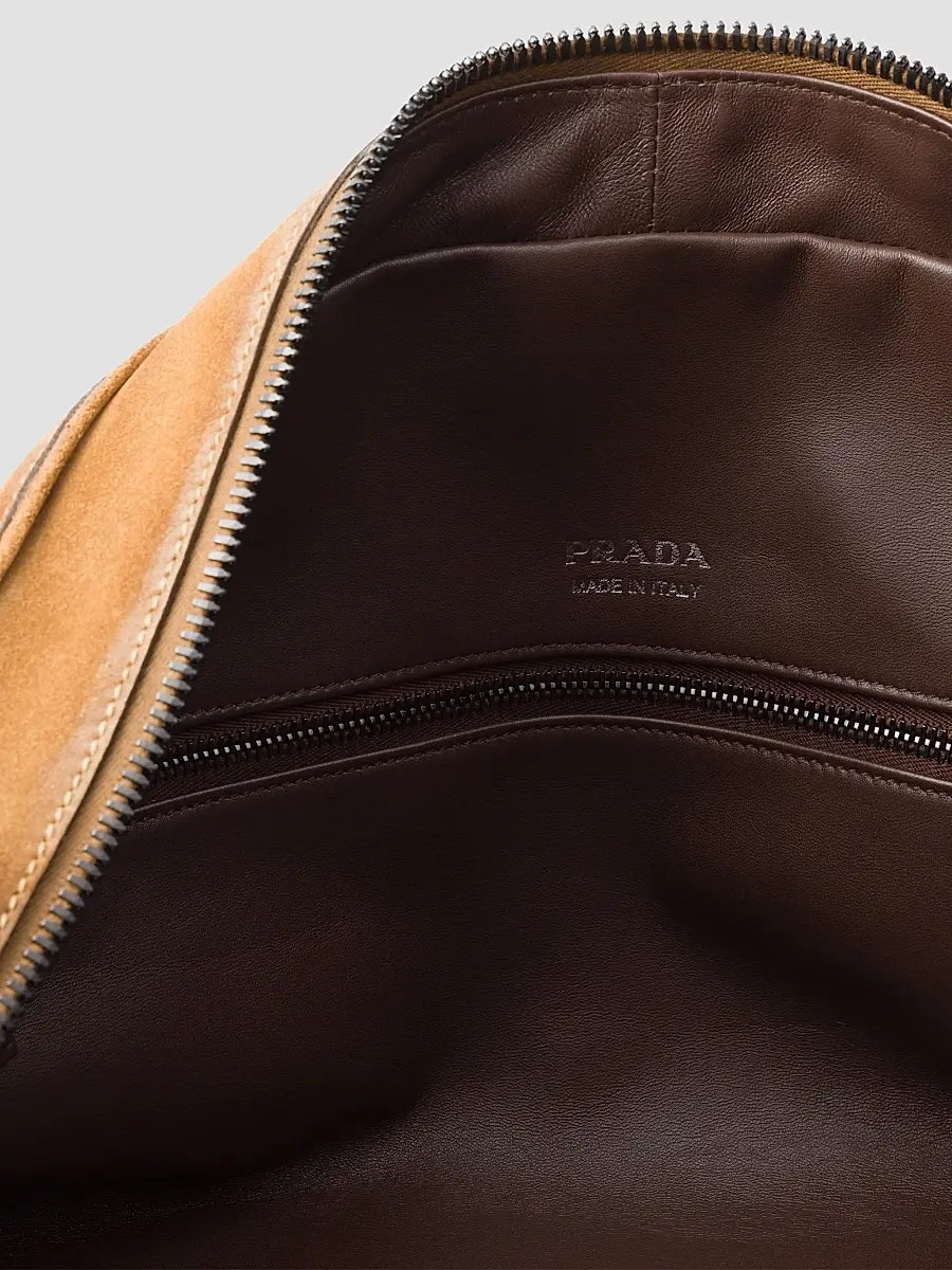 Prada Men's Suede Duffle Bag | Thumbnail 8 Prada Men's Suede Duffle Bag | Thumbnail 8