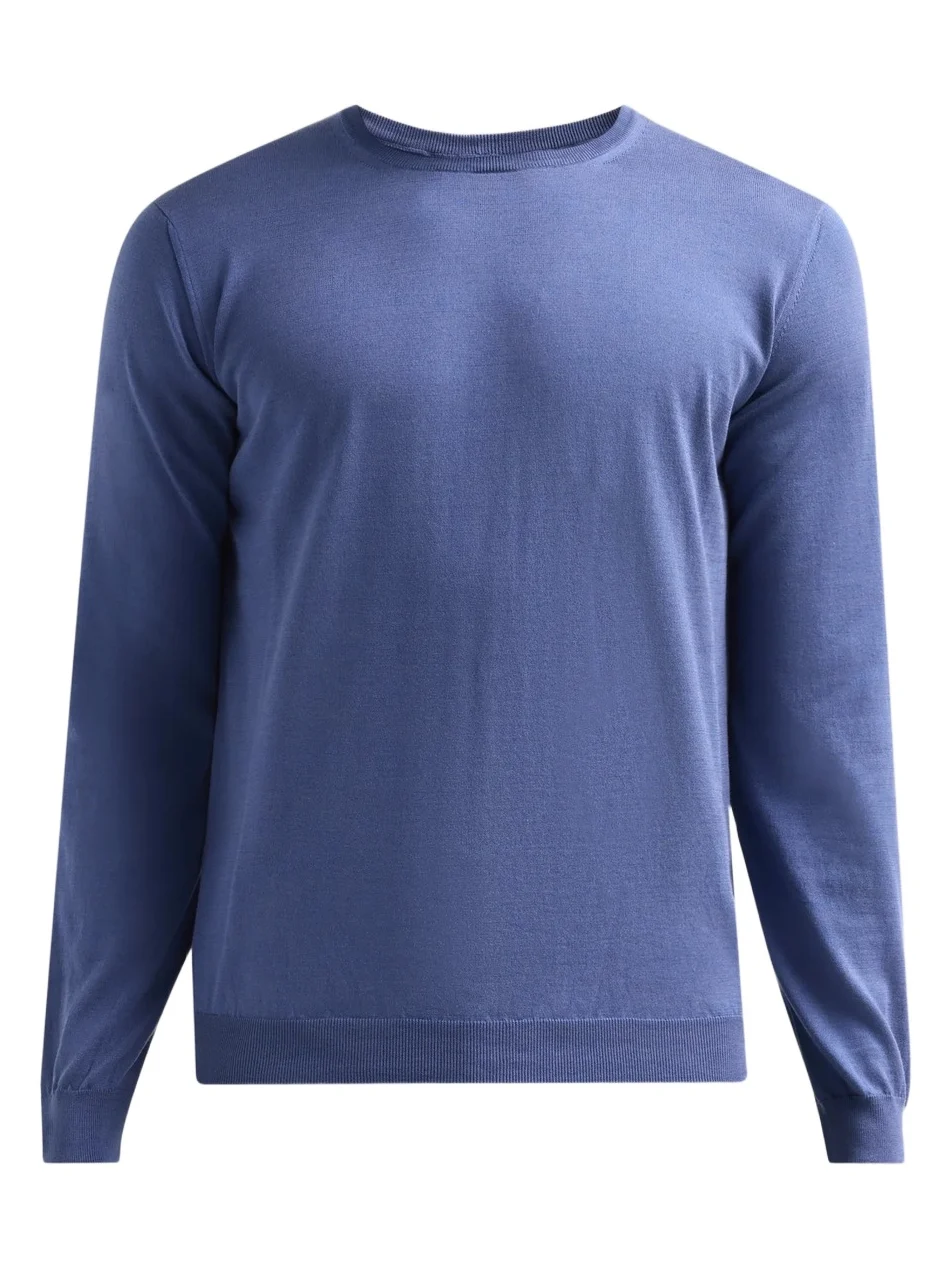 Giorgio Armani Men's Silk-Cotton Crewneck Sweater