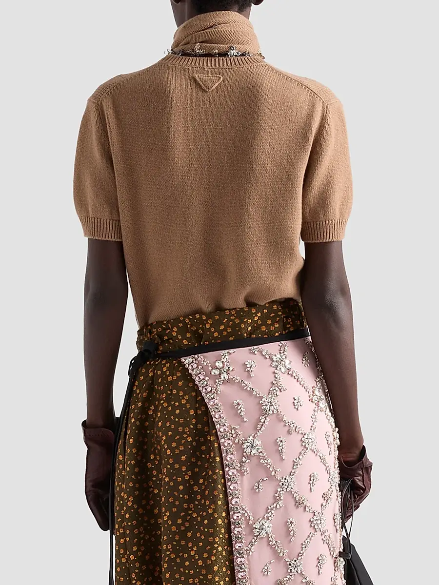 Prada Women's Short-Sleeved Cashmere Sweater | Thumbnail 5