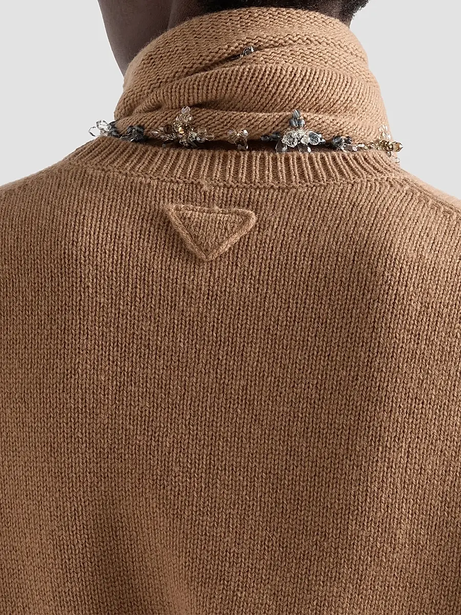 Prada Women's Short-Sleeved Cashmere Sweater | Thumbnail 6