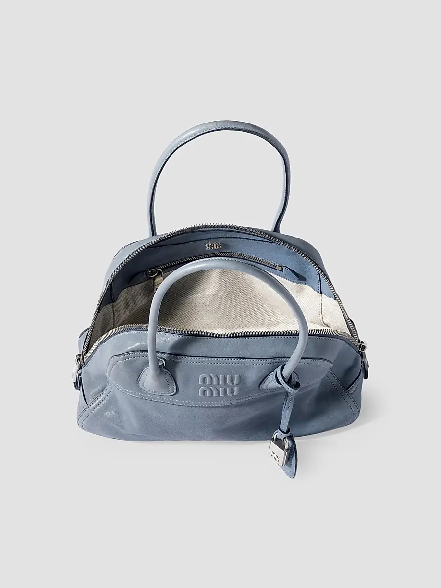 Miu Miu Women's Vivant Leather Top Handle Bag | Thumbnail 4 Miu Miu Women's Vivant Leather Top Handle Bag | Thumbnail 4