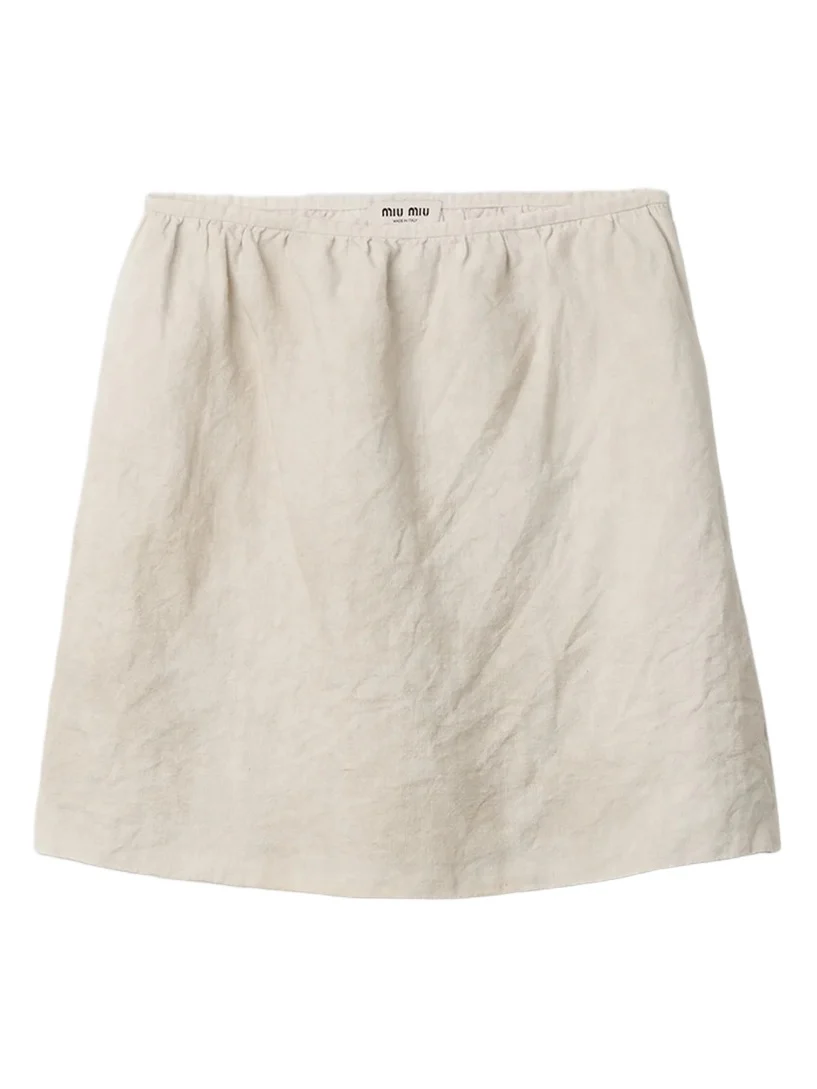 Miu Miu Women's Linen Skirt