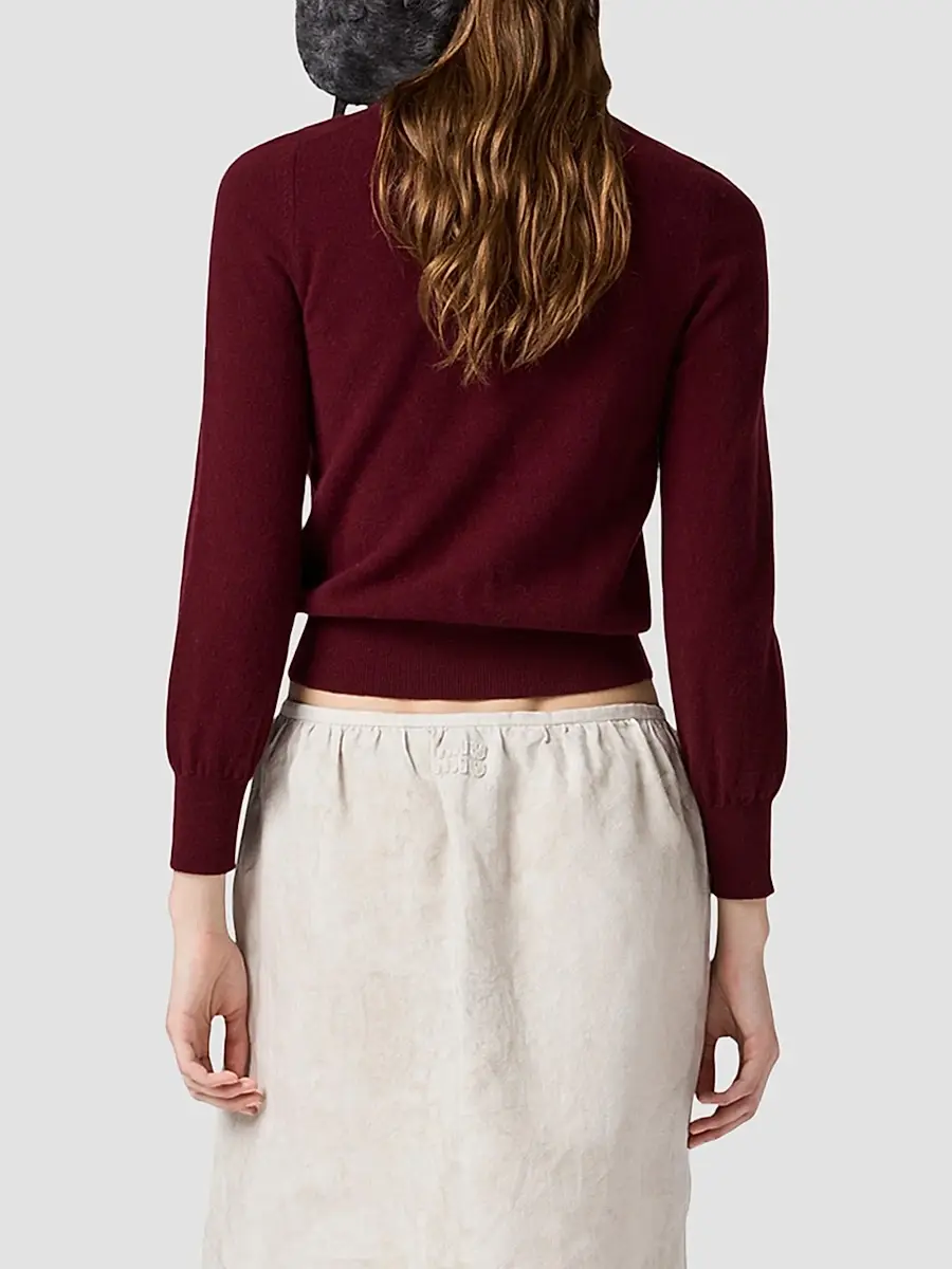 Miu Miu Women's V-Neck Wool Cardigan | Thumbnail 5