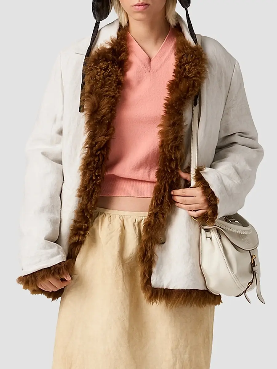 Miu Miu Women's V-Neck Wool Cardigan | Thumbnail 3