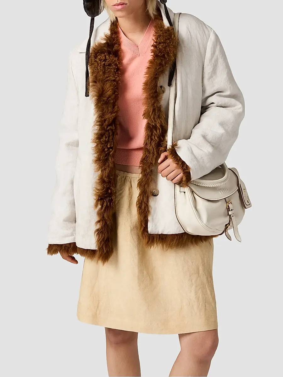 Miu Miu Women's V-Neck Wool Cardigan | Thumbnail 5