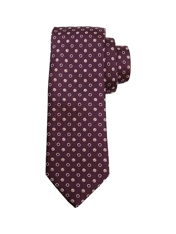 Men's Mixed Filled Dots Silk Tie