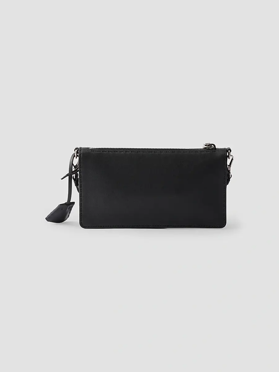 Prada Men's Antiqued Leather Pouch | Thumbnail 4 Prada Men's Antiqued Leather Pouch | Thumbnail 4