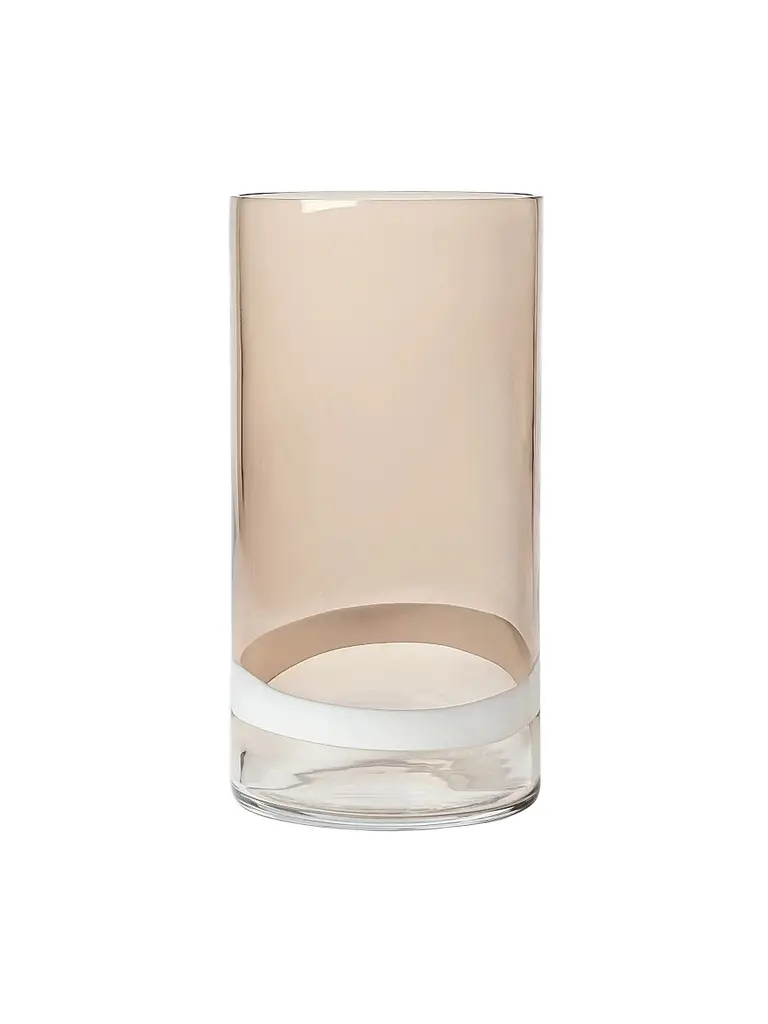 Brunello Cucinelli Murano Glass Striped Vase