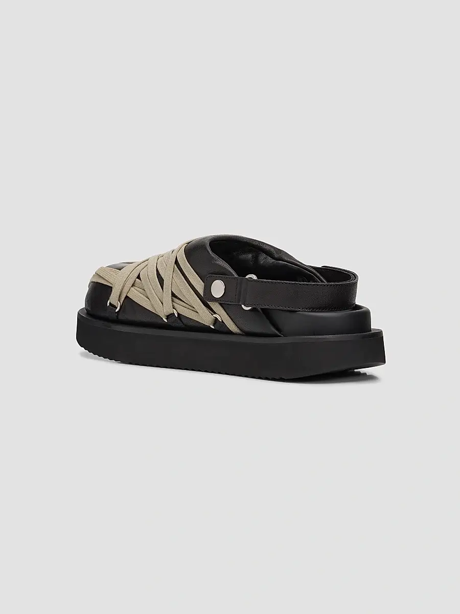 Rick Owens Women's Padded Leather Megalace Platform Mules | Thumbnail 2 Rick Owens Women's Padded Leather Megalace Platform Mules | Thumbnail 2