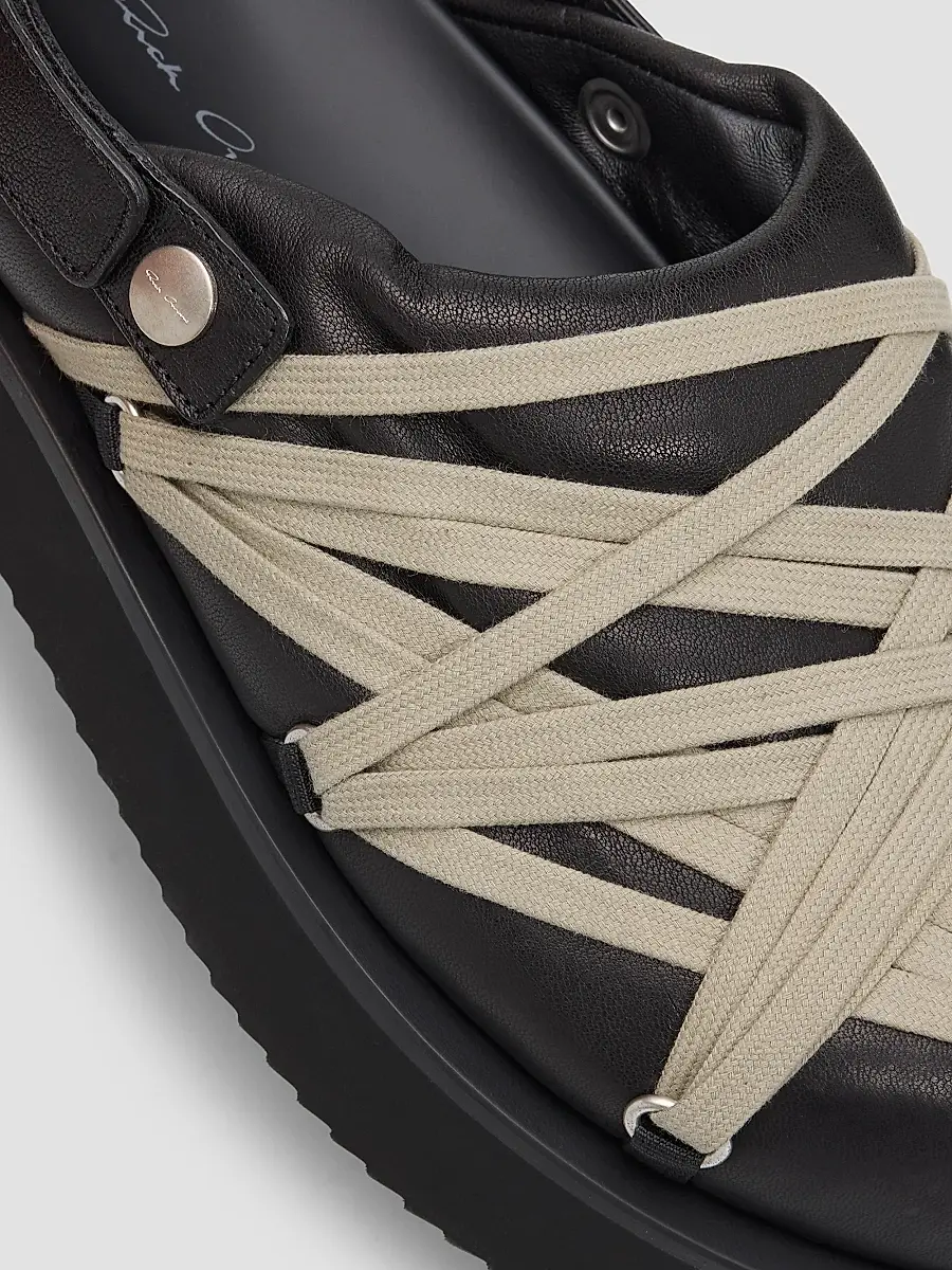 Rick Owens Women's Padded Leather Megalace Platform Mules | Thumbnail 3 Rick Owens Women's Padded Leather Megalace Platform Mules | Thumbnail 3